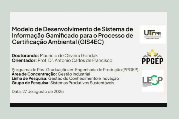 Defesa de Doutorado: Mauricio de Oliveira Gondak